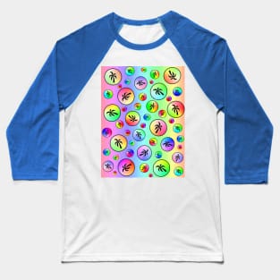 Tropical Explosion Baseball T-Shirt